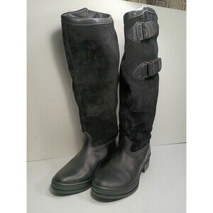Ariat Women's Summit Black Waterproof Suede Tall Riding Boots Size 7B US